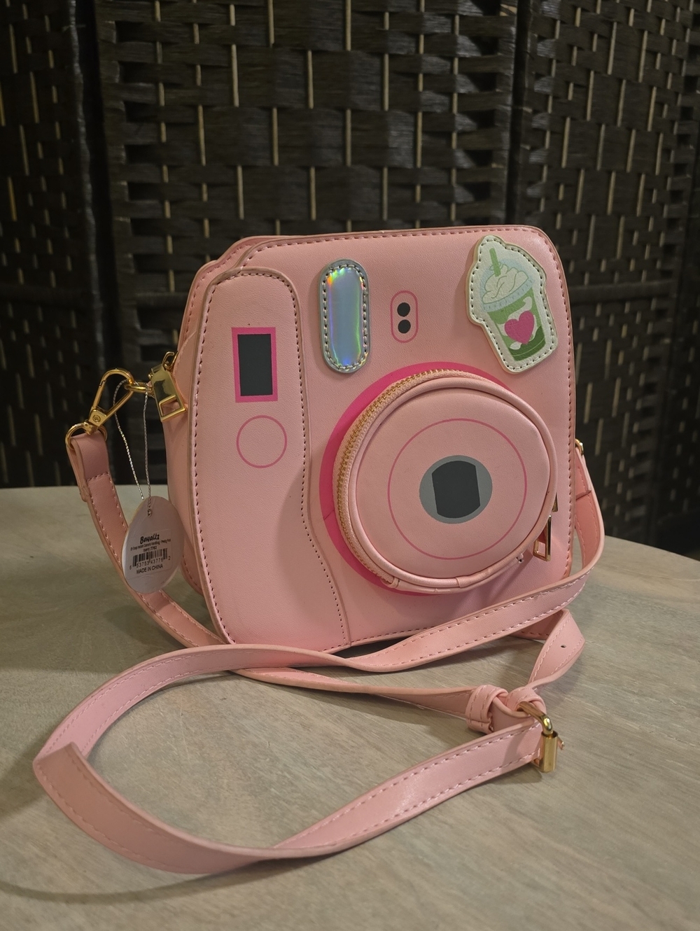 NWT Bewaltz Oh Snap Pink Instant Camera Crossbody Novelty Handbag